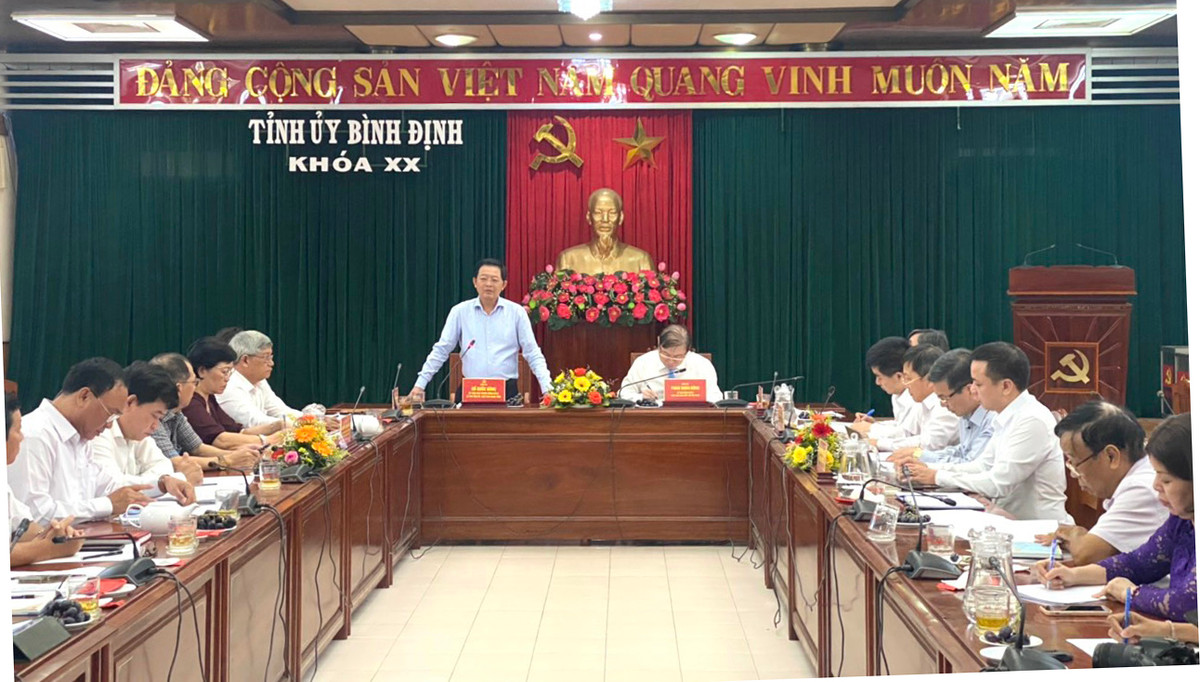 Dang doan Lien hiep cac Hoi Khoa hoc va Ky thuat Viet Nam lam viec tai Binh Dinh