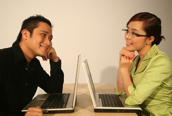 Quỳnh Nga đóng cùng Minh Tiệp trong phim "Lập trình cho trái tim" năm 2007.