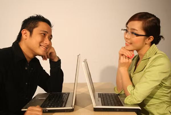 Quỳnh Nga đóng cùng Minh Tiệp trong phim "Lập trình cho trái tim" năm 2007.