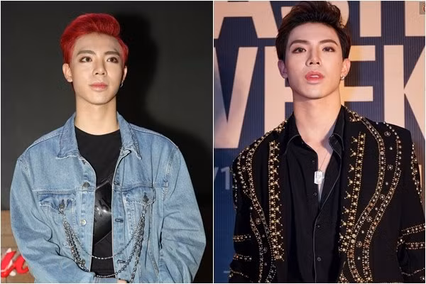 Không những tô son lòng môi, Erik còn kẻ mắt viền đen tạo chiều sâu cho cửa sổ tâm hồn.