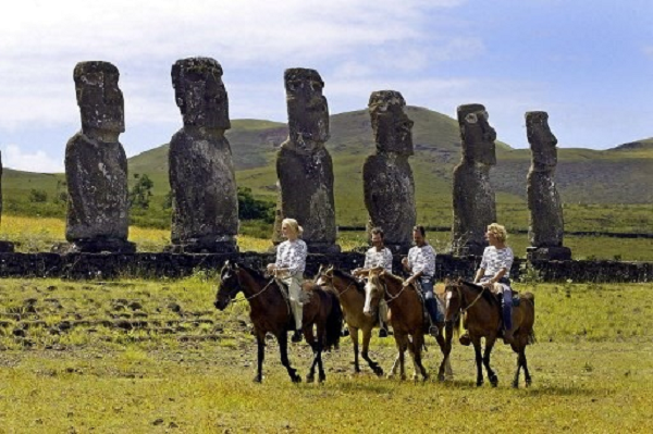 Đảo Phục Sinh có tên gốc là Rapa Nui là một địa điểm bí ẩn, có những bức tượng đá hình đầu người khổng lồ mà nguồn gốc cũng như cách thức di chuyển của chúng vẫn còn là bí ẩn. Gần 1.000 bức chạm khắc đá cao 9m trải dài khắp đảo, được xây dựng từ thế kỷ 11 đến thế kỷ 17.