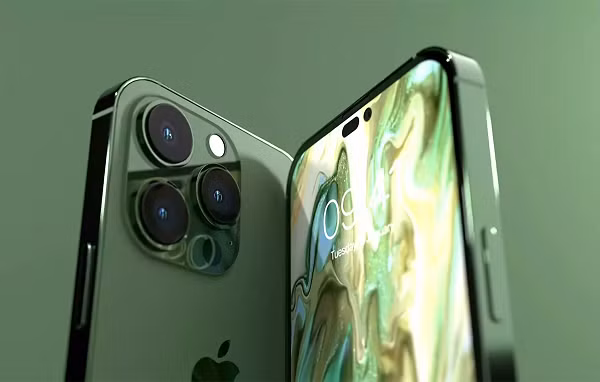 Thay vào đó, hai mẫu máy này sẽ sử dụng màn hình đục lỗ. Cụ thể, bộ đôi iPhone 14 Pro sẽ có hai phần đục lỗ được đặt cạnh nhau.