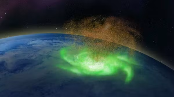 Để tạo các ánh sáng thì các hạt chứa năng lượng còn sinh ra nhiệt. Vậy nên cực quang có mang nhiệt. Nhiệt này bị làm tiêu tan bởi bức xạ hồng ngoại hoặc bị mang đi bởi các trận gió mạnh đến từ lớp trên của không khí.