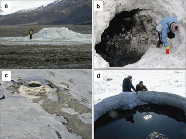 Lost Hammer Spring là một trong những nguồn nước trên cạn lạnh nhất và mặn nhất mà chúng ta biết: trước khi lên bề mặt, nước đi qua một lớp băng dày gần 600 m, có độ mặn khoảng 24%, nhiệt độ khoảng -5 ° C và có rất ít oxy.
