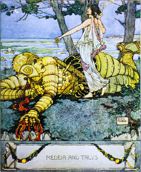 Hay những mô tả về một chiếc giá ba chân tự lái mang mật hoa cho thấy dự đoán về hình thức giao hàng tự động bằng robot hiện đại.