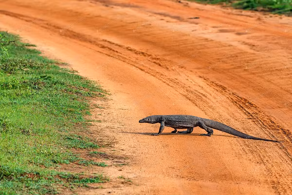 Lưỡi của chúng có cấu tạo giống như lưỡi của rắn với phần đầu được chẻ làm đôi. Chức năng chính của lưỡi con kỳ đà vân là đánh hơi con mồi và không đóng góp nhiều trong việc vận chuyển thức ăn xuống cổ họng.