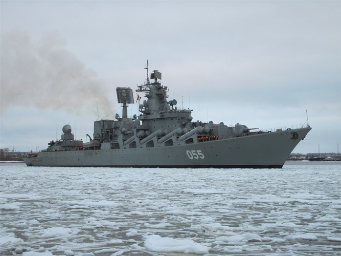 Trong khoảng thời gian 10 ngày đầu tiên của tháng 1/2020, tàu tuần dương với tư cách soái hạm đã tham gia vào cuộc tập trận chung của hạm đội Biển Bắc và Biển Đen. Tổng thống Nga Vladimir Putin giám sát cuộc tập trận từ con tàu này.