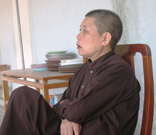 Sư thầy Thích Đàm Đam - Trụ trì chùa Bà Đanh.