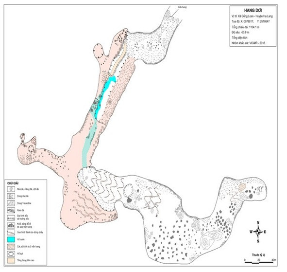 Hệ thống Hang Dơi dài hơn 900 mét, từng được Bộ VH, TT&amp;DL xếp hạng là là thắng cảnh Quốc gia năm 2004. Chú thích ảnh: Một nhũ đá đặc biệt tại Hang Dơi
