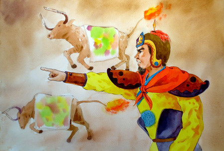 "Trâu lửa" - trận đánh gắn liền tên tuổi của Nguyễn Hữu Cầu. Ảnh tư liệu.