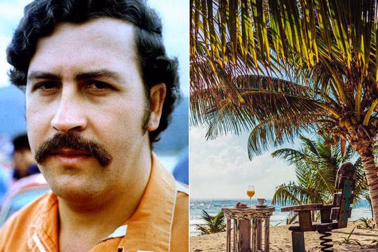 Pablo Escobar (trái) từng là một trùm ma túy đến từ Colombia với khối tài sản hơn 30 tỷ USD. Ông trùm Pablo Escobar ta được cho là đã mua căn biệt thự (trái) ở Tulum, Mexico vào những năm 80 của thế kỷ trước.