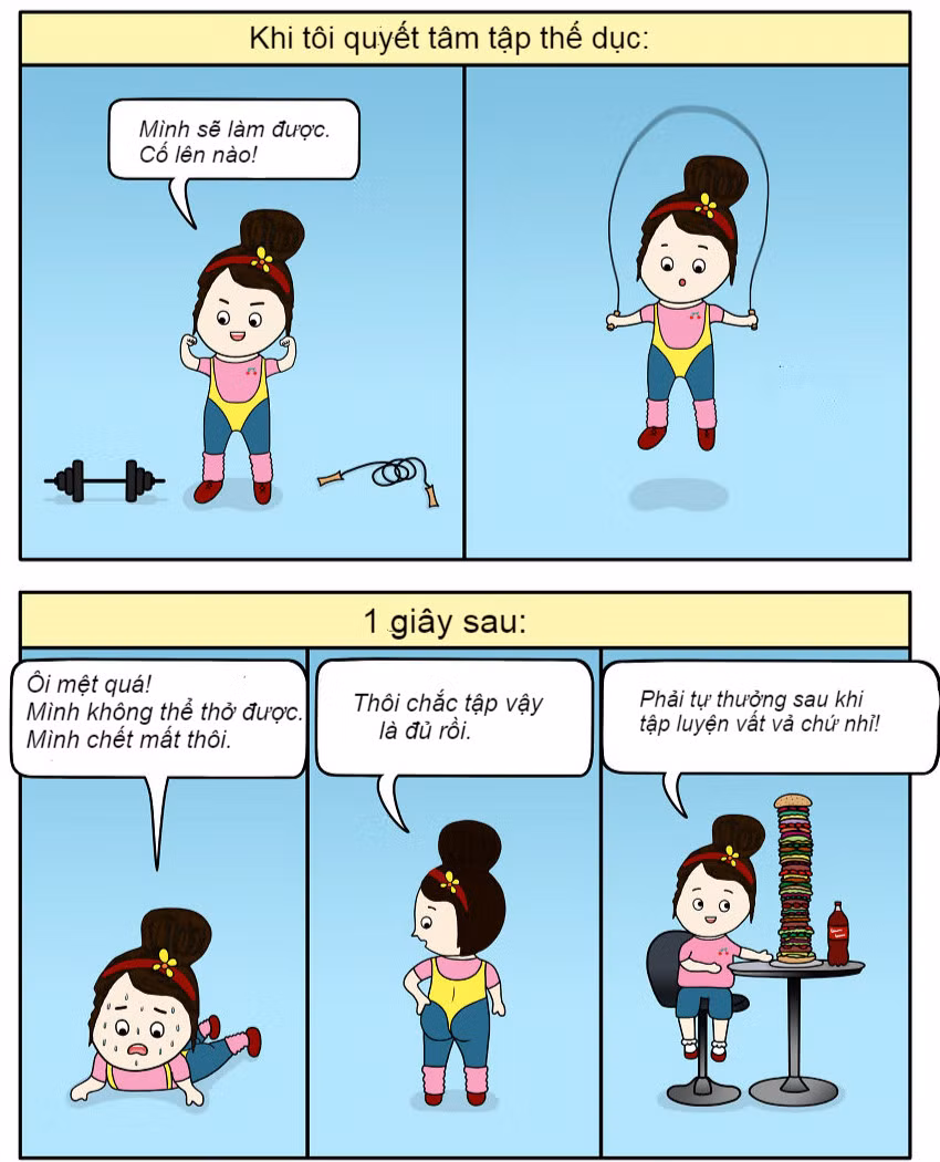 Quyết tâm là một chuyện. Việc thực hiện nó lại là một chuyện khác.