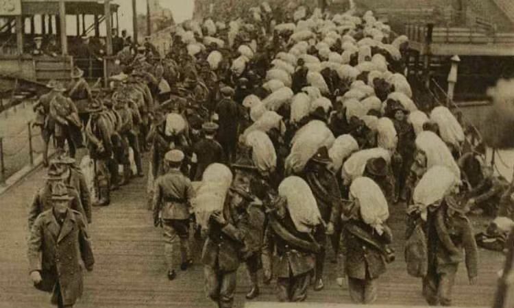 Trong Chiến tranh thế giới 1, New Zealand xây dựng đội quân gồm 100.000 binh sĩ (khoảng 10% dân số thời điểm ấy).