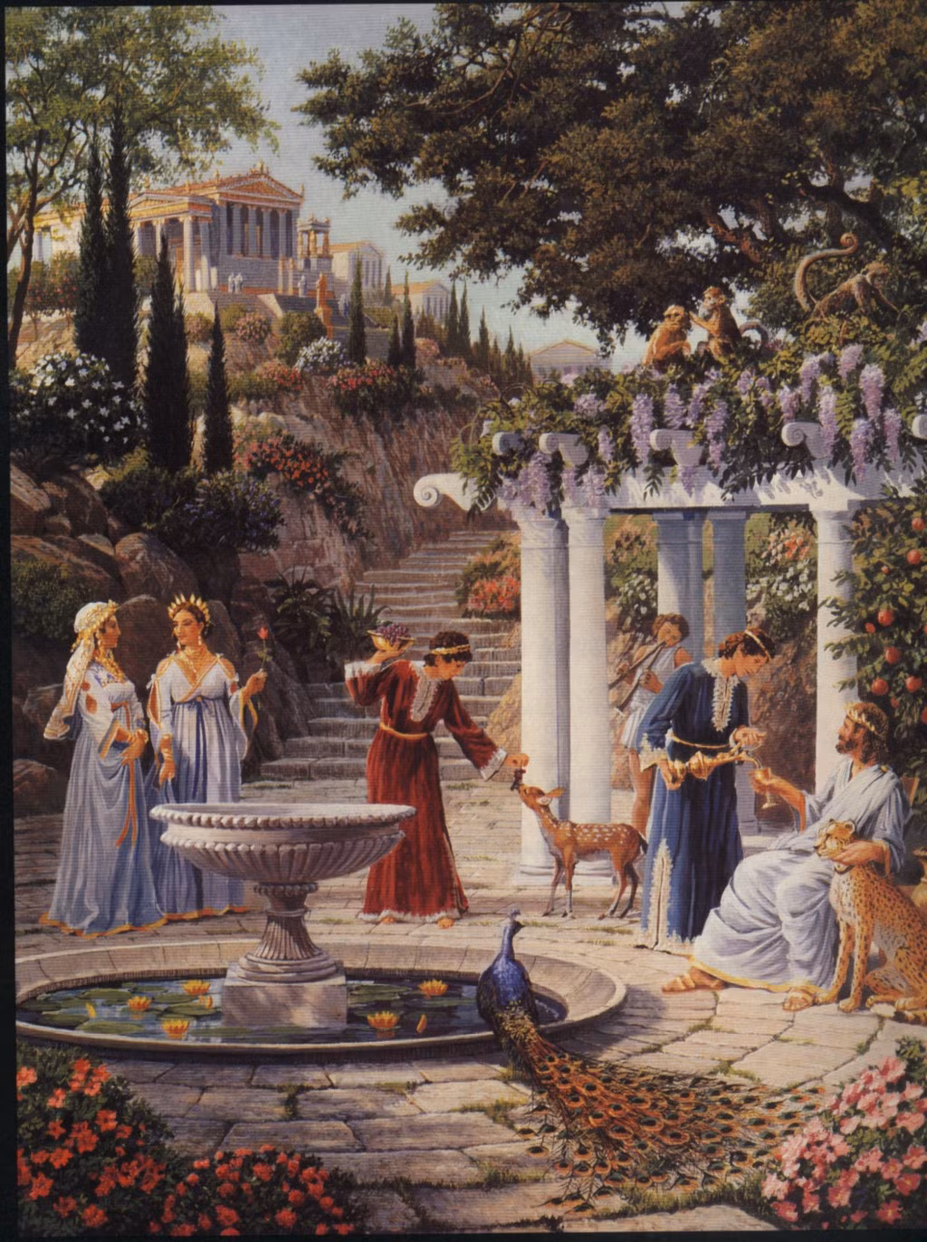 Thành phố Atlantis vô cùng giàu có, không cần phải giao thương. Họ tự trồng lương thực, nuôi gia súc gia cầm và sở hữu nhiều kim loại hiếm có thể dùng để tạo ra hợp kim như đồng.