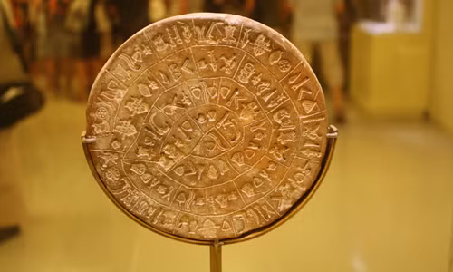 Tuy nhiên, nét chữ A cũng không giải mã được bí ẩn này. Các nhà nghiên cứu đã tranh luận suốt nhiều năm về nguồn gốc, ý nghĩa và mục đích của đĩa Phaistos nhưng vẫn không tìm ra câu trả lời. Một số người cho rằng, chiếc đĩa cổ xưa này do sự sống ngoài Trái đất tạo ra.