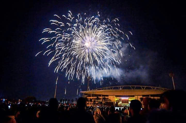 Màn trình diễn pháo hoa đẹp mắt và mang nhiều ý nghĩa.