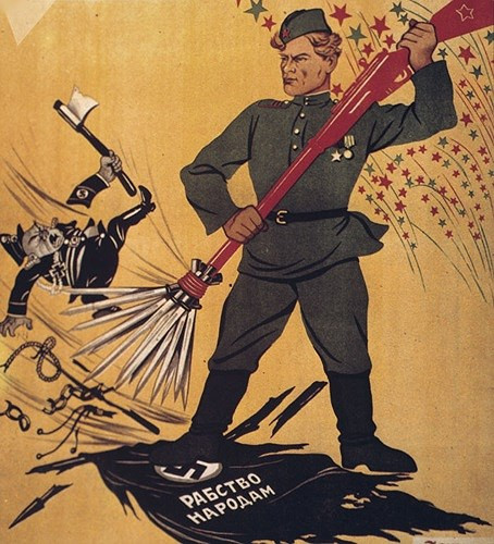 “Chổi của Hồng quân quét sạch mọi vết bẩn!”.