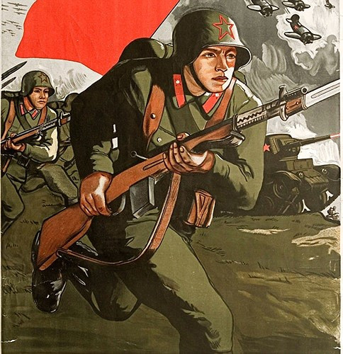 “Vì Tổ quốc, vì danh dự, vì tự do!” Tác phẩm năm 1941.