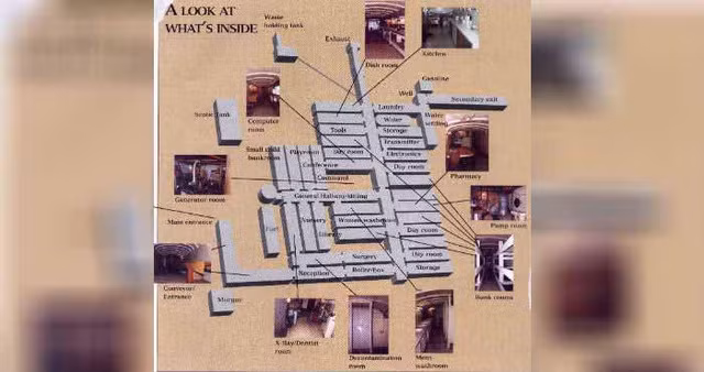 Ngược dòng thời gian để tìm hiểu đôi chút về lịch sử hình thành của căn hầm hạt nhân này, từ năm 1980 đến 1985, ông Bruce đã mua tổng cộng 42 chiếc xe bus trường học với mức giá 300$ (khoảng 6.900.000 đồng/chiếc), và tất nhiên lý do ông tập hợp nhiều xe bus đến vậy chẳng có gì khác ngoài việc... xây hầm.