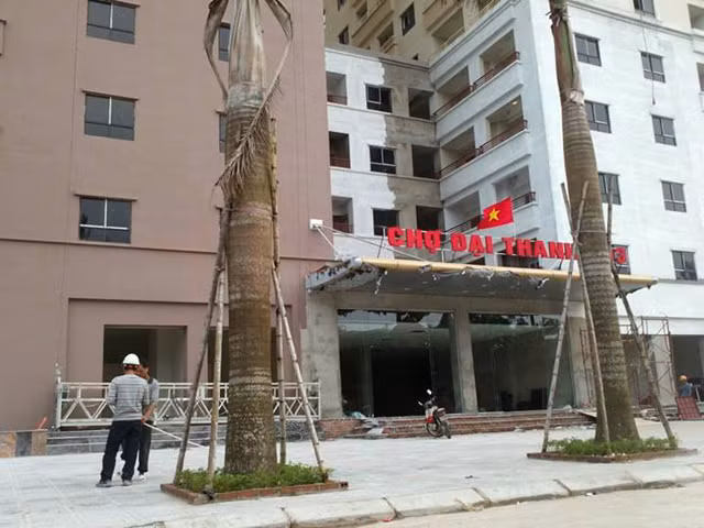 Khu công trình chợ Đại Thanh tại khu đô thị Đại Thanh. Ảnh: Kinh tế đô thị