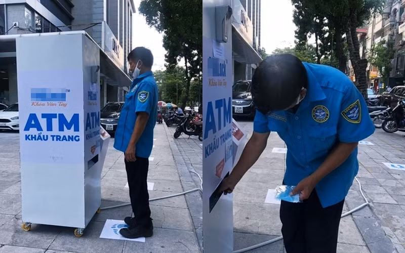 Nếu ai cần có thể đến "ATM khẩu trang" để nhận miễn phí.