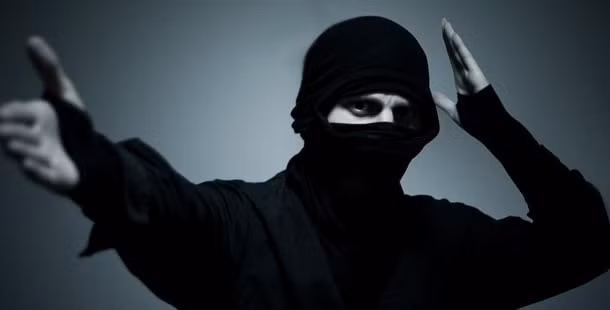 Ninja thường sử dụng phi tiêu là những miếng kim loại mỏng hình ngôi sao, có các đỉnh là lưỡi dao sắc. Loại vũ khí này được Ninja sử dụng khá hiệu quả khi bị kẻ thù truy đuổi.