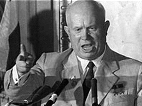 Nikita Khrushchev - lãnh đạo Liên Xô từ năm 1953-1964 đã từng đưa ra lời phát biểu hùng hồn tại kỳ họp Liên Hiệp Quốc vào năm 1960 cho rằng chủ nghĩa tư bản đã được ràng buộc với thất bại và chủ nghĩa cộng sản đang tiến lên. Ông nói: "Lịch sử đang đứng về phía chúng tôi... Chúng tôi sẽ chôn vùi chủ nghĩa tư bản". Lời "tiên đoán" chủ nghĩa tư bản sụp đổ của nhà lãnh đạo Khrushchev thời Chiến tranh Lạnh đã được thực tế chứng minh là không xảy ra.