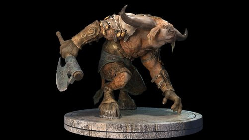 Minotaur - quái vật nửa người nửa bò man rợ là đứa con "dị nhân" của hoàng hậu Pasiphae, vợ vua Minos đảo Crete và một con bò trắng linh thiêng. Do được nuôi lớn bằng thịt người nên Minotaur vô cùng hung bạo. Cuối cùng anh hùng Theseus giết chết quái vật này. Ảnh: AS.