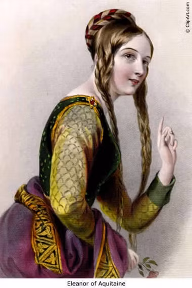 Đến năm 1137, bà trở thành hoàng hậu Pháp khi kết hôn với vua Louis VII. Trong thời gian cầm quyền, bà hoàng Eleanor đưa Aquitaine thành một trong những thành phố tri thức và văn hóa lớn nhất Tây Âu thời Trung cổ cũng như đóng vai trò quan trọng trong quá trình phát triển hiệp định thương mại giữa Tây Âu, Constantinople và Thánh Địa.