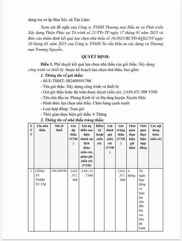 BR-VT: Cty Tu Tai “nguoc dong” thang goi thau hon 2 ty tai Xuyen Moc-Hinh-2