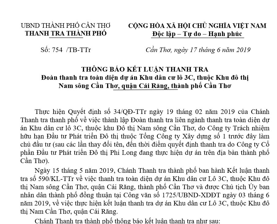 Quá choáng loạt sai phạm ở Khu dân cư lô số 3C của sông nước Cần Thơ Qua choang loat sai pham o Khu dan cu lo so 3C cua song nuoc Can Tho
