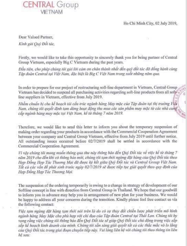 Big C bat ngo dung nhap hang may mac Viet: Doanh nghiep choang vang, tap trung phan doi