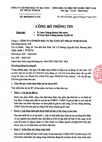 530 ty dong sai pham trong ket luan thanh tra Thu Thiem: “Dai gia” CII noi gi?