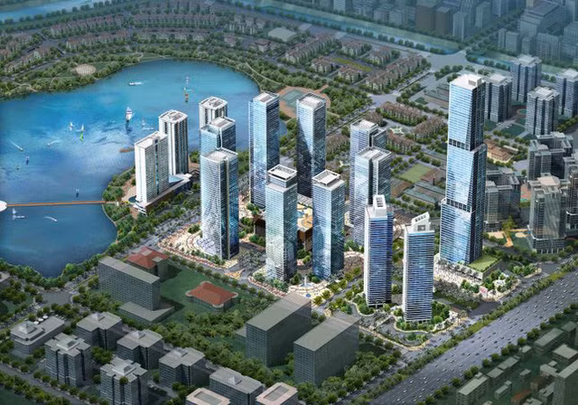 Trong lĩnh vực địa ốc, ông chủ Tập đoàn Geleximco Vũ Văn Tiền nổi lên như một tỷ phú đô la với hàng loạt dự án BĐS đình đám như Khu đô thị Geleximco – Lê Trọng Tấn, dự án Thành phố giao lưu Geleximco có vị trí đắc địa tại địa chỉ số 234 đường Phạm Văn Đồng (Hà Nội)… Ảnh phối cảnh dự án Thành phố Giao lưu: Internet.