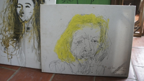 Một bức ký họa của họa sỹ Văn Thao.