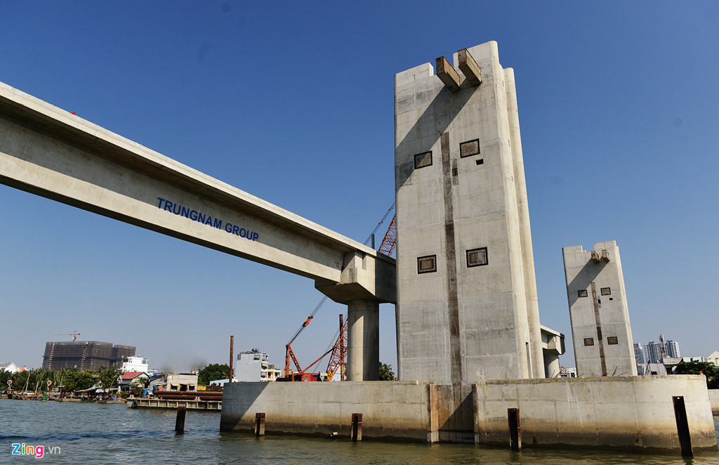 Cống được gác dầm từ tháng 1/2018, đánh dấu hoàn thành cơ bản công tác xây dựng. Sau khi hoàn thành, phần dầm này được thiết kế trở thành phần cầu đi lại, tăng mỹ quan công trình cũng như phục vụ nhu cầu dân sinh.