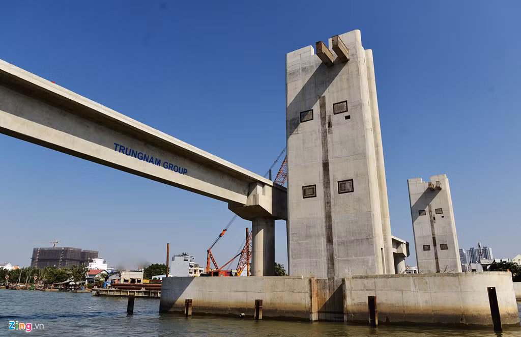 Cống được gác dầm từ tháng 1/2018, đánh dấu hoàn thành cơ bản công tác xây dựng. Sau khi hoàn thành, phần dầm này được thiết kế trở thành phần cầu đi lại, tăng mỹ quan công trình cũng như phục vụ nhu cầu dân sinh.