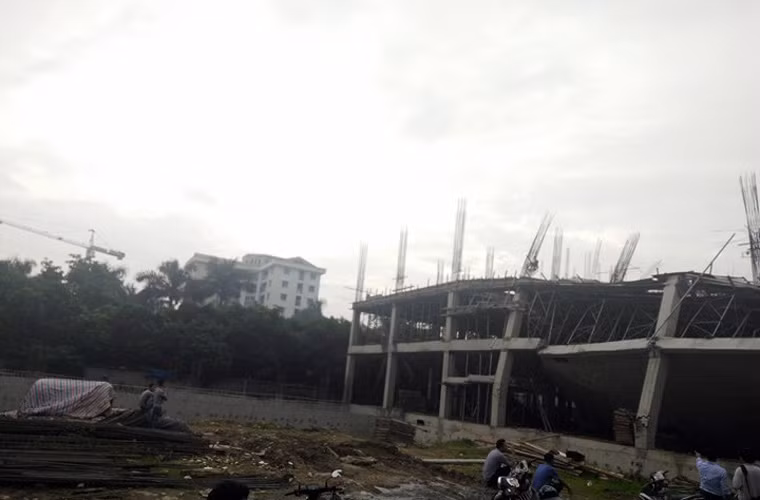 Công trình này đã xây được tới tầng thứ 2.