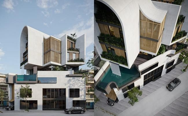 Biệt thự của diễn viên Việt Anh tọa lạc trên một khu đất rộng rãi, sở hữu 2 mặt tiền, mang đậm phong cách hoàng gia Châu Âu. Ảnh: FB Nguyen Le Viet Anh