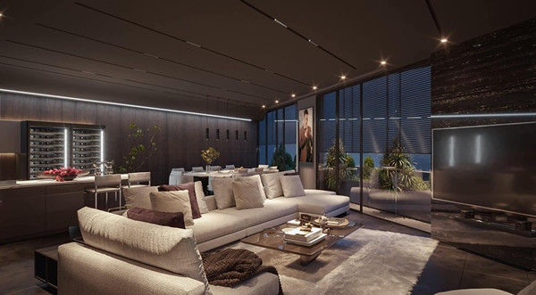 Cửa kính lớn lấy ánh sáng, giúp không gian nhà thêm thoáng đãng. Ảnh: FB Nguyen Le Viet Anh