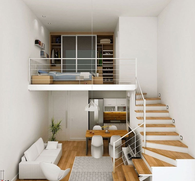 Nhà gác lửng cũng là lựa chọn thông minh nếu muốn tối ưu diện tích sử dụng mà không cần mở rộng quy mô xây dựng. Ảnh: Shome