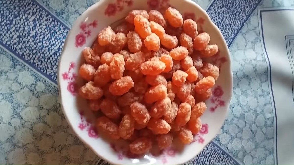 Tại Việt Nam, cau được dùng để làm mứt. Giờ đây, mứt cau cảnh trở thành đặc sản ở miền Tây. Ảnh: Điện máy xanh