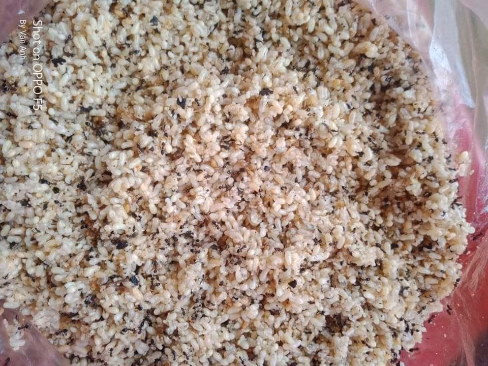 Nguyên liệu chính của bánh là trứng kiến. Do phụ thuộc vào nguyên liệu đặc biệt này nên hàng năm chỉ có thể làm bánh từ đầu tháng 4 đến cuối tháng 5 Dương lịch. Ảnh: Vietnamnet