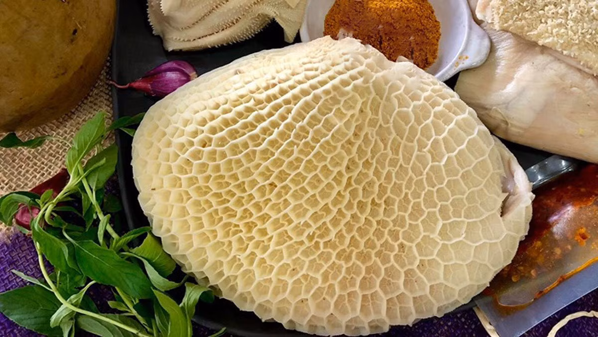 Với mùi hôi tanh đặc trưng, sách bò từng là món ăn chỉ dành cho những người “bần cùng”. Thậm chí tại Trung Quốc, có thể xin sách bò về làm thức ăn, không tốn tiền mua. Ảnh: Điện máy xanh