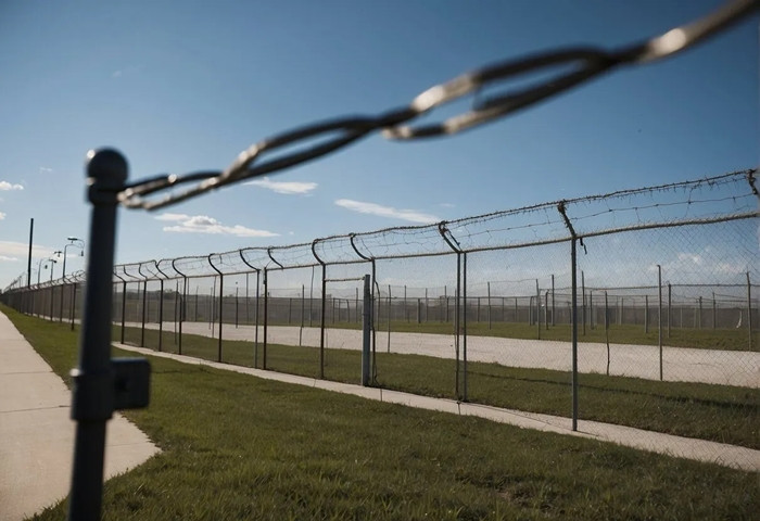  Kho vàng được xây dựng bằng đá granit, thép và bê tông, bao quanh là hàng rào và lính canh có vũ trang. Ảnh: Metalsedge