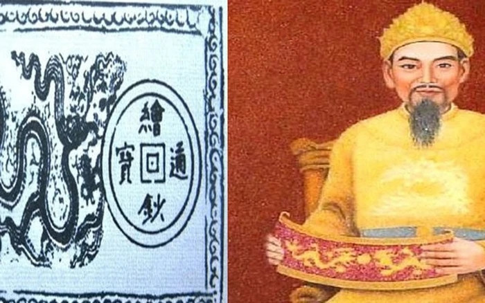 Khi còn làm quan dưới triều Trần, Hồ Quý Ly đã có ý tưởng phát hành tiền giấy. Sau khi lật đổ nhà Trần và lập ra nhà Hồ, ông đổi tên nước thành Đại Ngu và chính thức cho sản xuất tiền giấy. Ảnh: Dân Việt