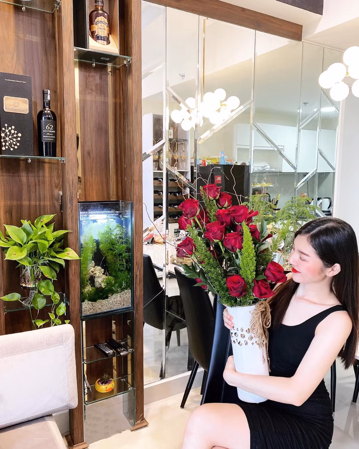 Gần đây, người đẹp Miss Grand Vietnam 2024 Bùi Lý Thiên Hương liên tục chia sẻ hình ảnh bên trong căn nhà mới của mình. Ảnh: Bùi Lý Thiên Hương