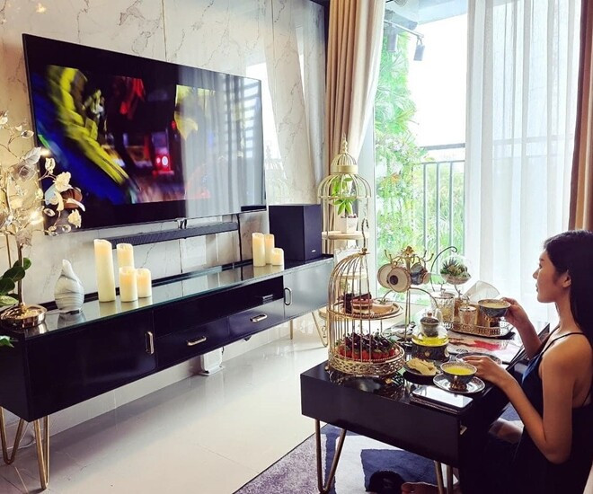 Người đẹp 7 lần thi Hoa hậu thích tự tay làm mọi thứ cho cơ ngơi mới của mình. Ảnh: Bùi Lý Thiên Hương