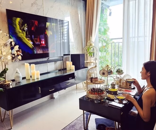 Người đẹp 7 lần thi Hoa hậu thích tự tay làm mọi thứ cho cơ ngơi mới của mình. Ảnh: Bùi Lý Thiên Hương