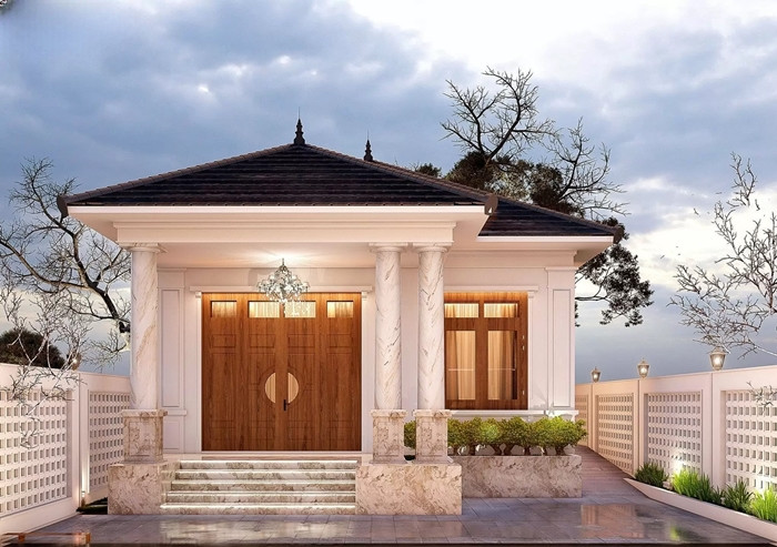 Nhà cấp 4 mái Nhật lấy cảm hứng từ kiến trúc truyền thống Nhật Bản. Ảnh: Internet